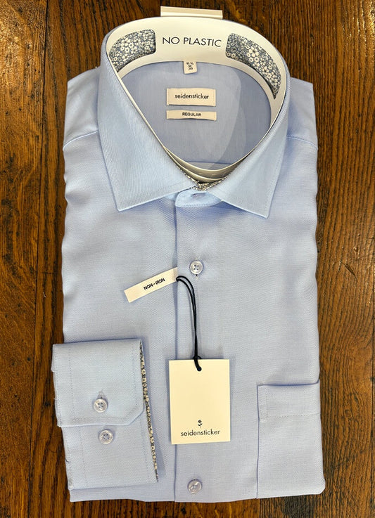 Blue Shirt | Regular Fit | Blue Liberty Print Detailing