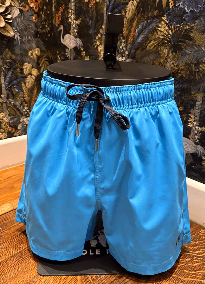 Swole Panda | HydroMotion Swim Shorts | Blue