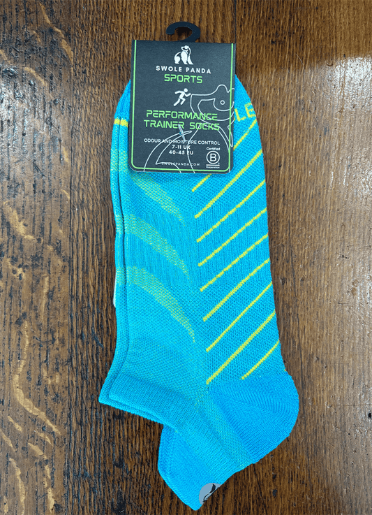 Swole Panda | Trainer Socks | Sky Blue