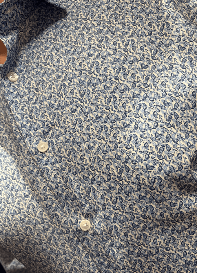 Luxor Business Shirt | Modern Fit | Blue Floral
