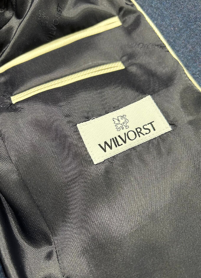 Wilvorst | Pure Wool Jacket | Blue