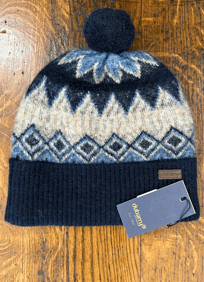 Coolroe Knitted Bobble Hat | Navy Multi
