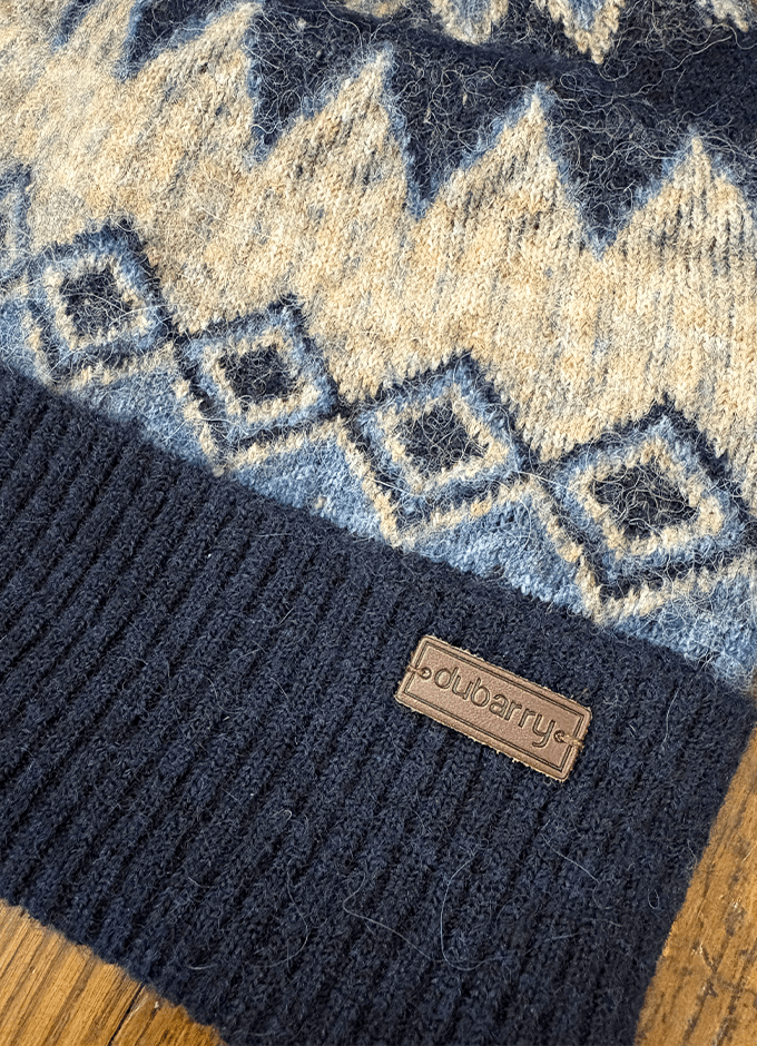 Coolroe Knitted Bobble Hat | Navy Multi