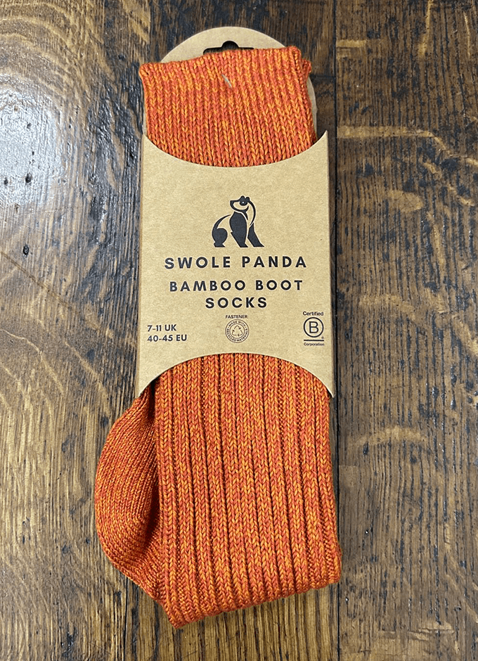 Bamboo Boot Socks | Burnt Orange