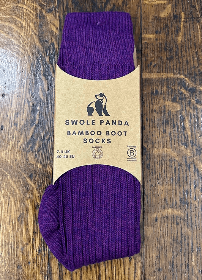 Bamboo Boot Socks | Deep Purple