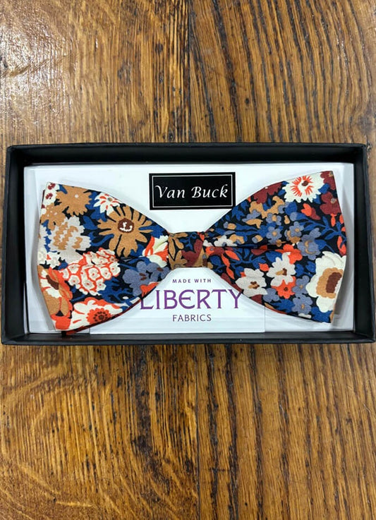 Bow Tie | Thorpe Orange | Made with Liberty Fabric