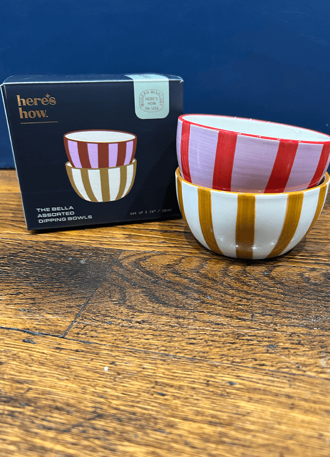 Bella Assorted Dipping Bowls | Ochre & Rust