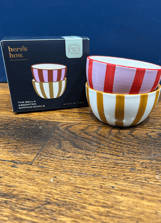 Bella Assorted Dipping Bowls | Ochre & Rust