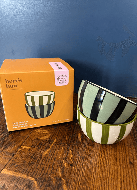 Bella Assorted Dipping Bowls | Olive & Blue