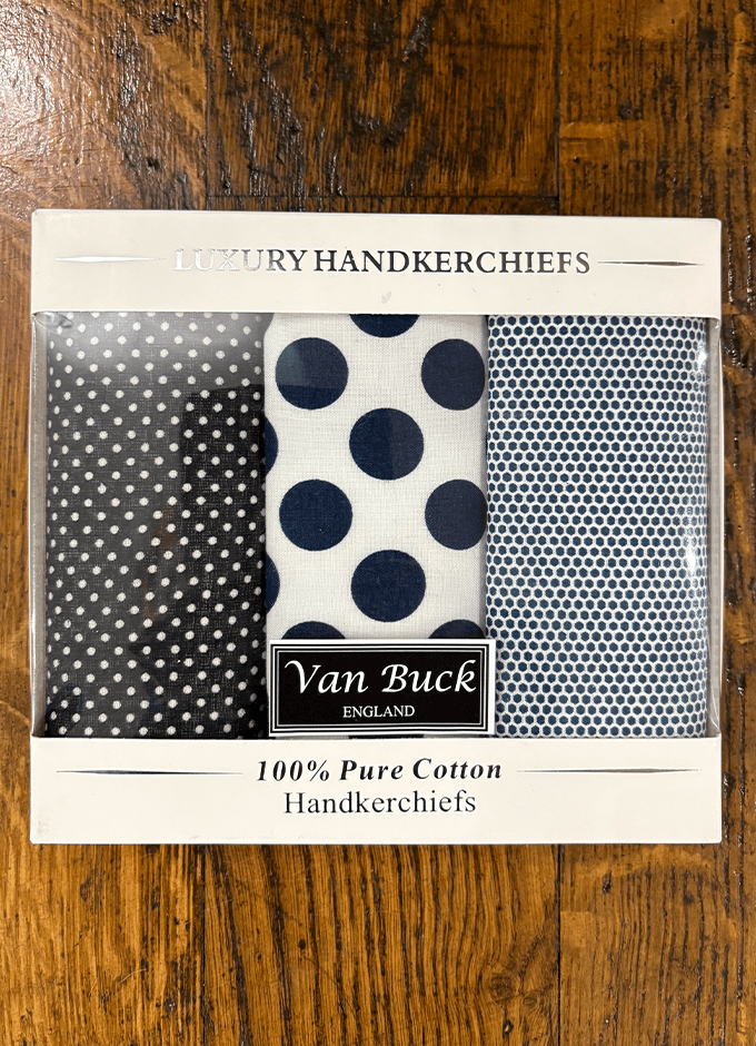 Box of 3 Dotted Handkerchief
