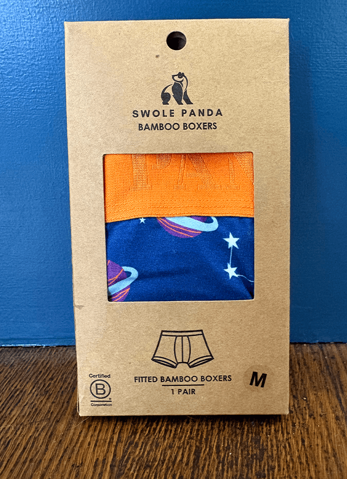Swole Panda Bamboo Boxers | Outer Space