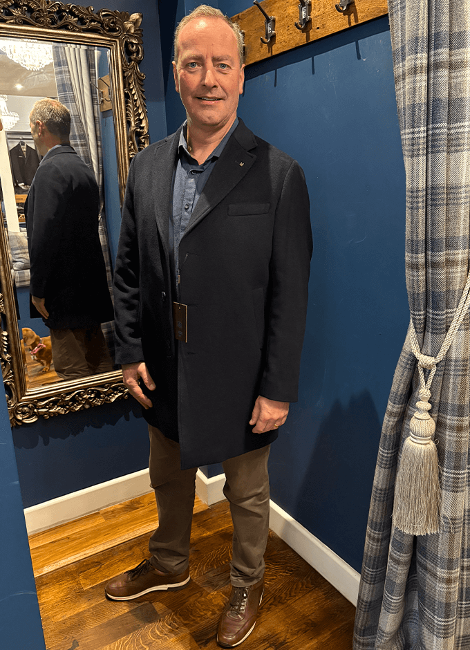 Boyd Overcoat | Navy