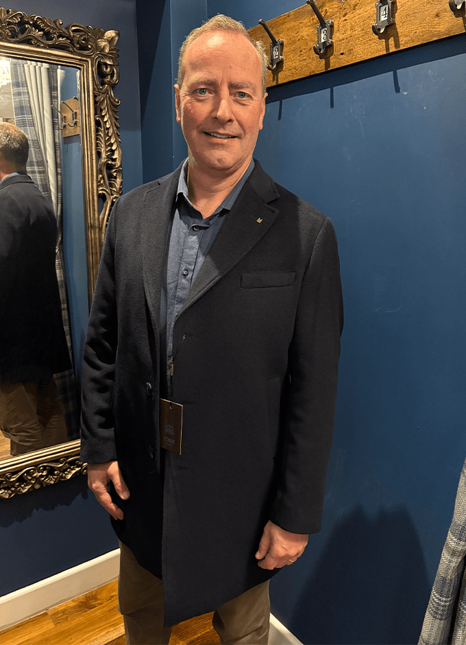 Boyd Overcoat | Navy