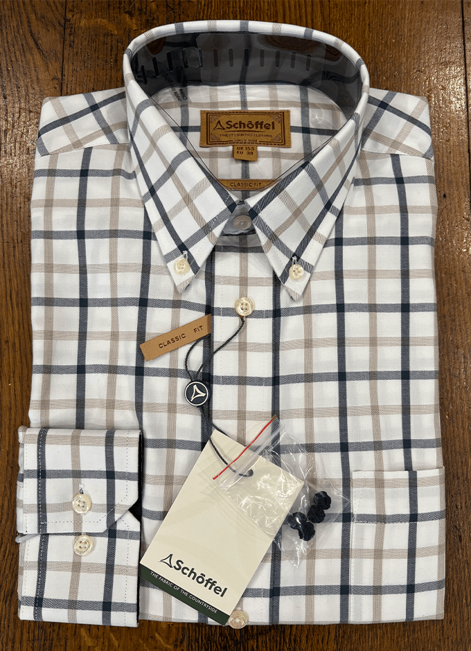 Brancaster Classic Shirt | Navy Check