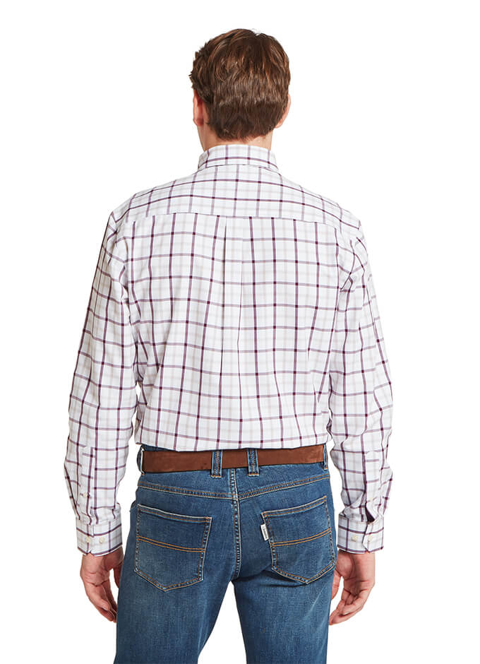 Brancaster Classic Shirt | Beetroot Check