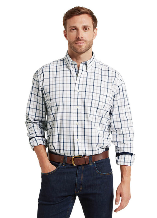Brancaster Classic Shirt | Navy Check