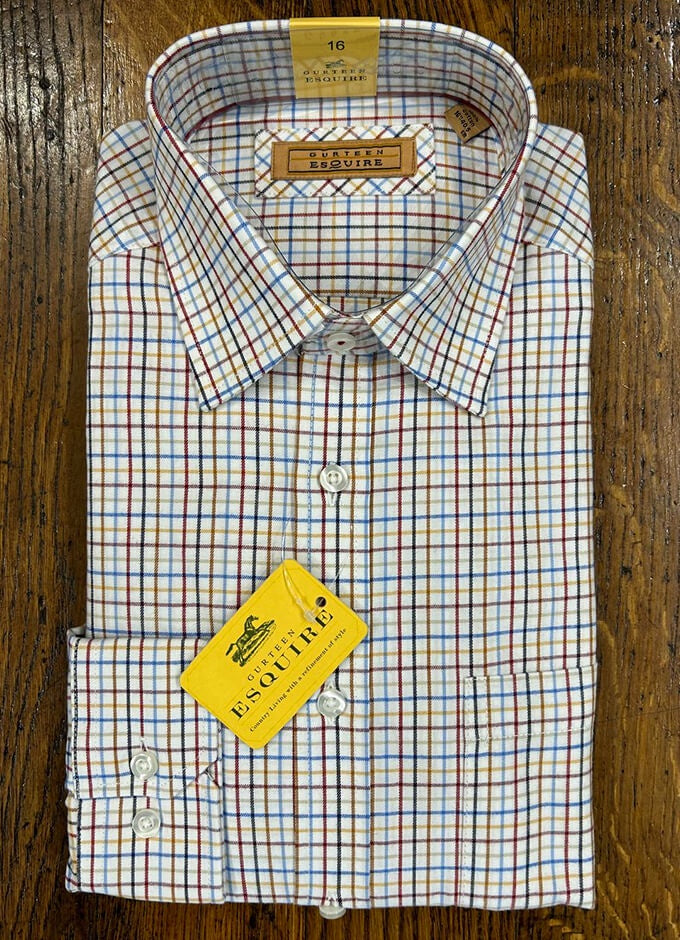 Cumbria Brushed Cotton Shirt | Bright Mini Check