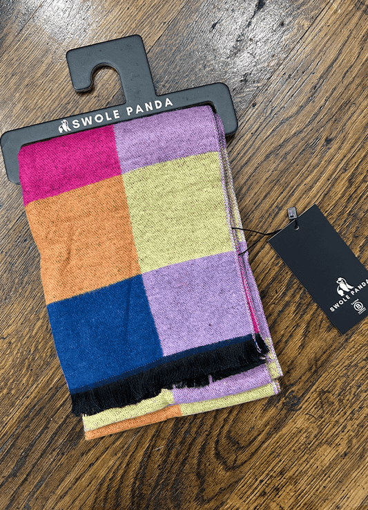 Bright Check Bamboo Scarf
