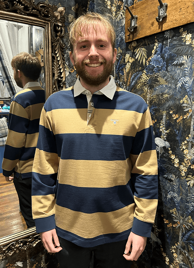 Broome Rugby Shirt | Navy /Trench