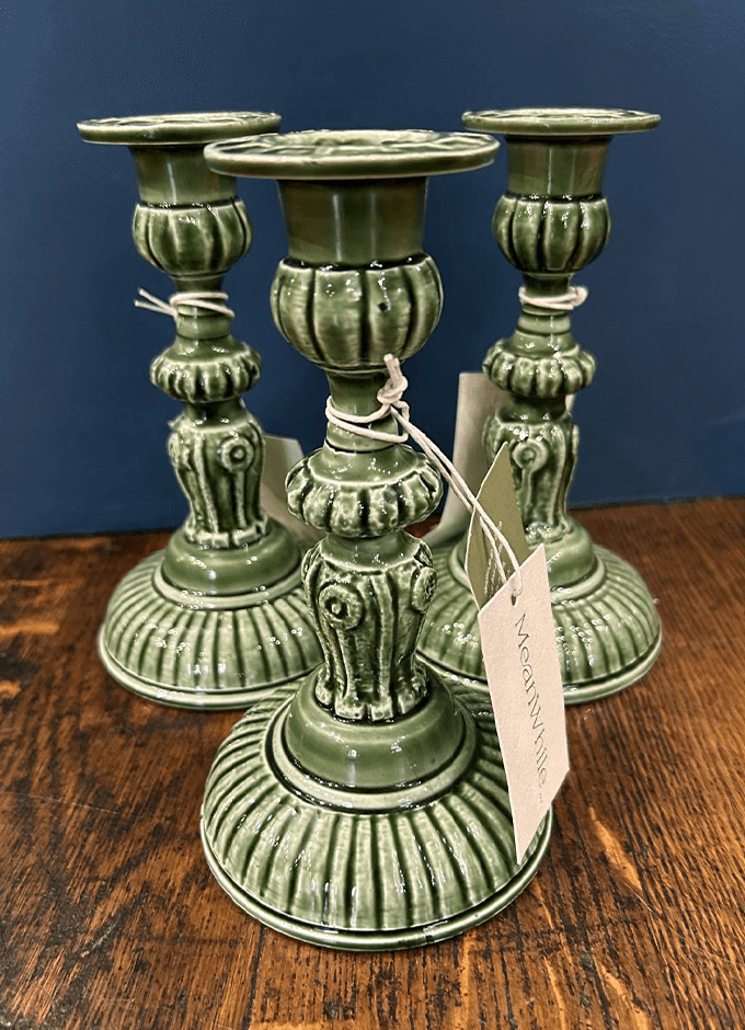 Small Enamel Candlestick | Forest