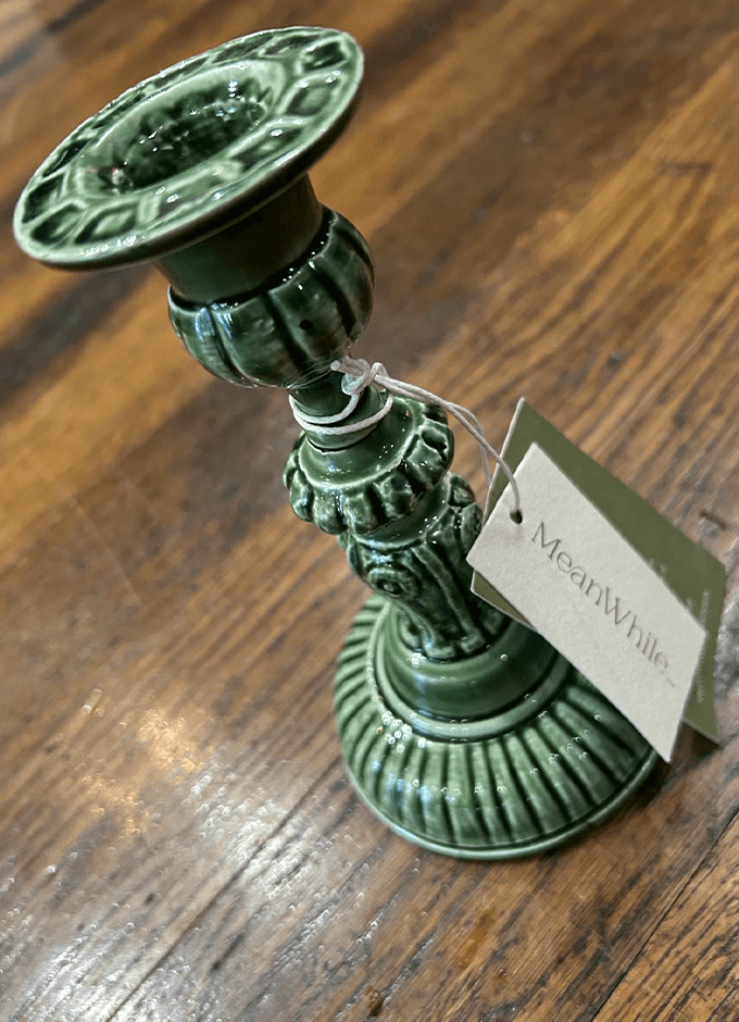 Small Enamel Candlestick | Forest
