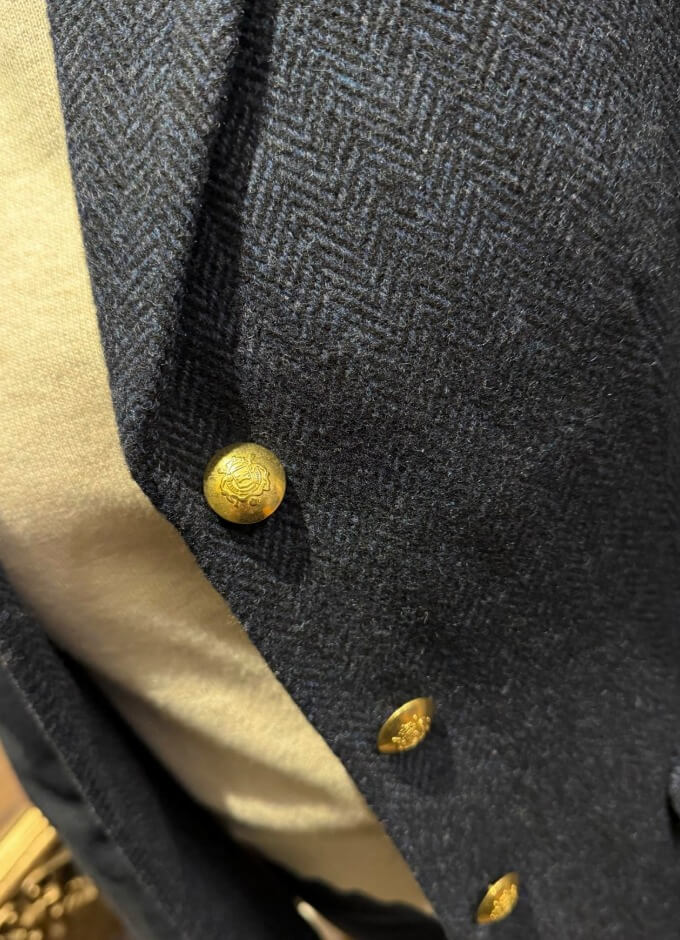 Canterley Jacket | Navy Herringbone