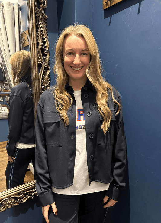 Interlock Cargo Jacket | Navy