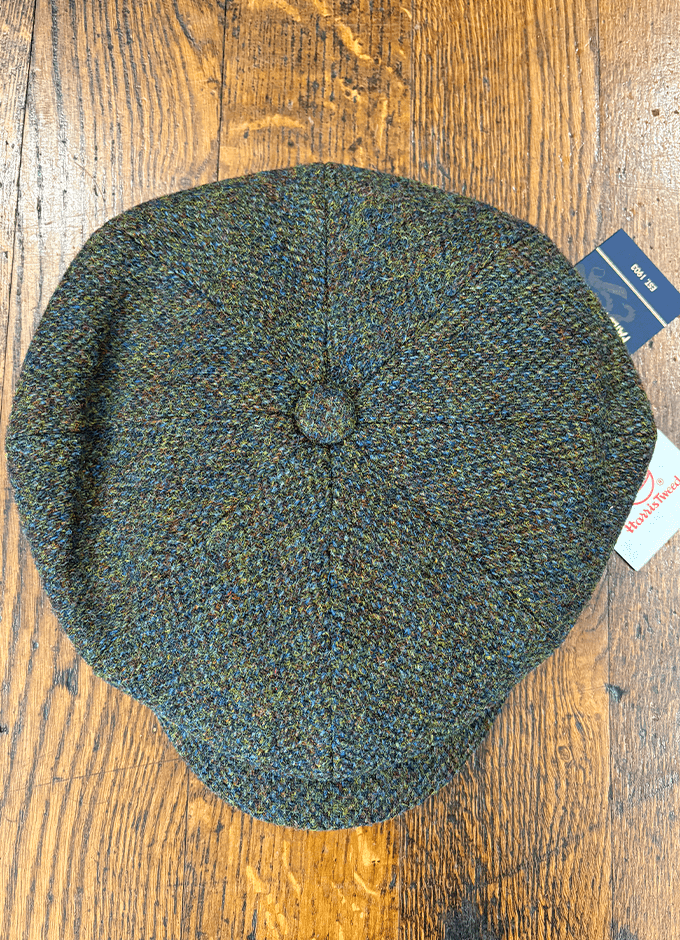 Carloway Harris Tweed Cap | Green /Multi