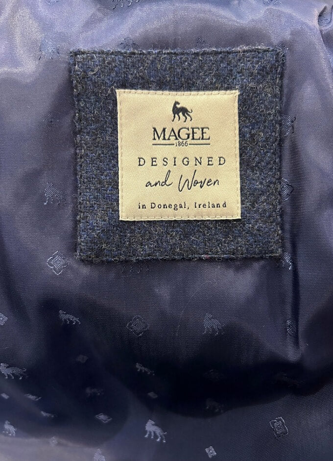 Cavan Gilet | Navy Herringbone