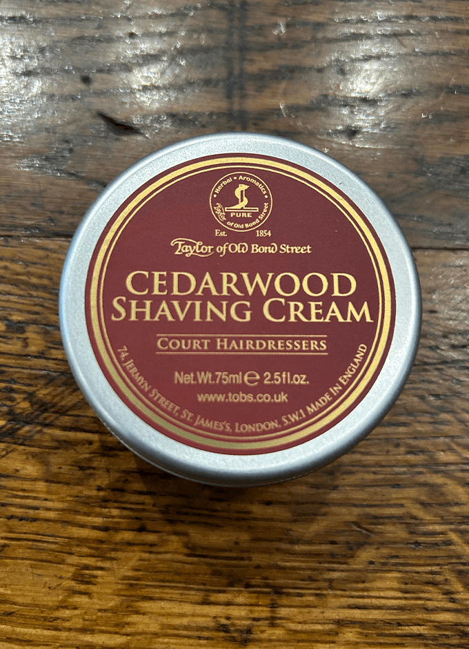 Travel Sized Cedarwood Shaving Cream