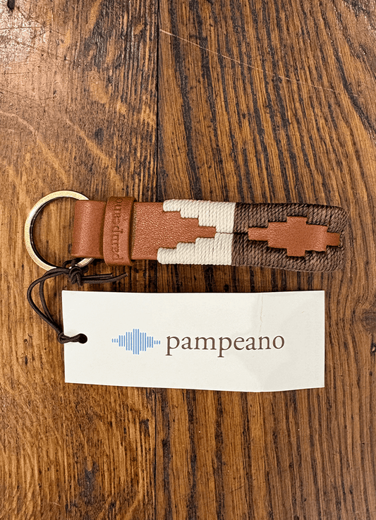 Pampeano | Charro Keyring | Cream & Light Brown