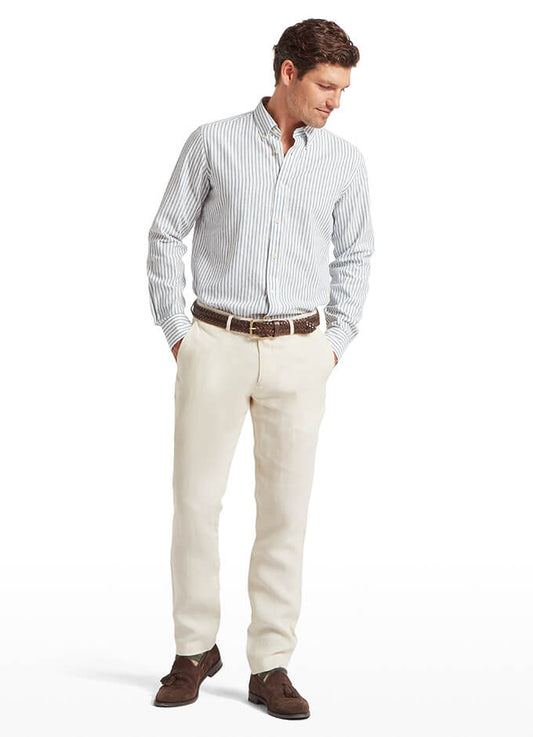 Chilham Linen Trouser | Oat
