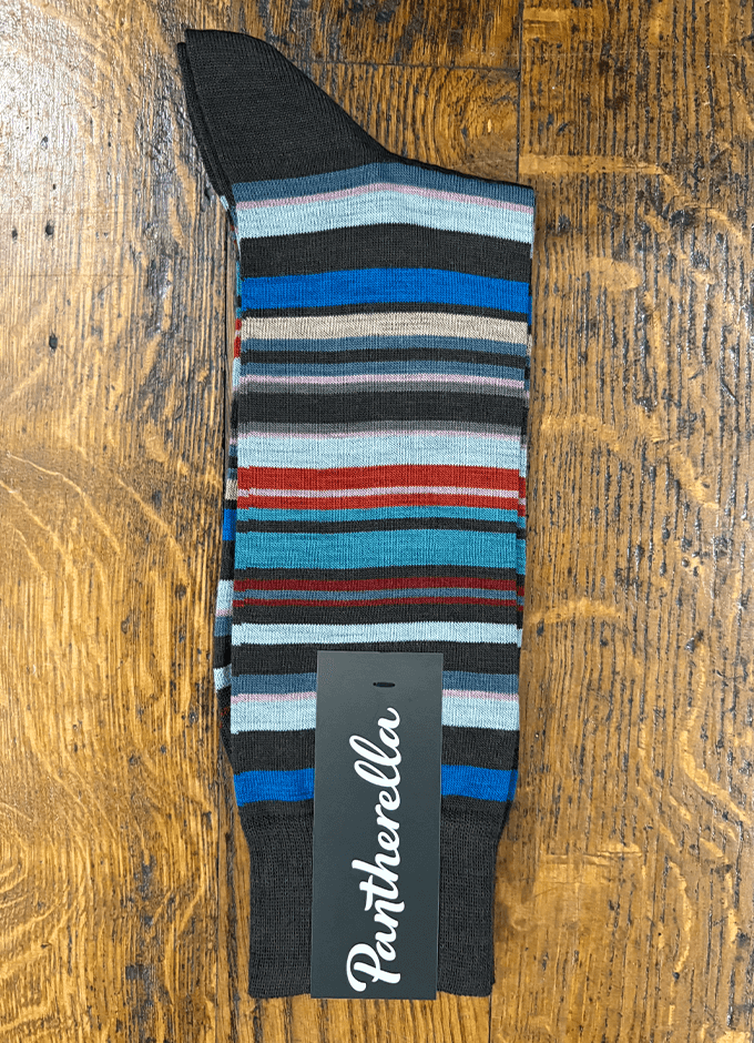 Quakers Multi Striped Socks | Chocolate