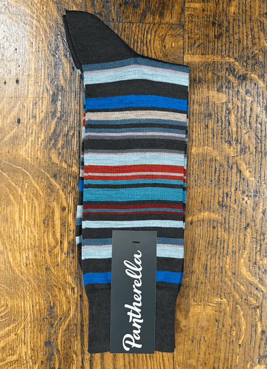 Quakers Multi Striped Socks | Chocolate