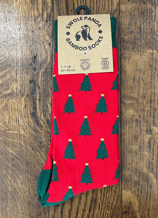 Swole Panda | Christmas Tree Socks