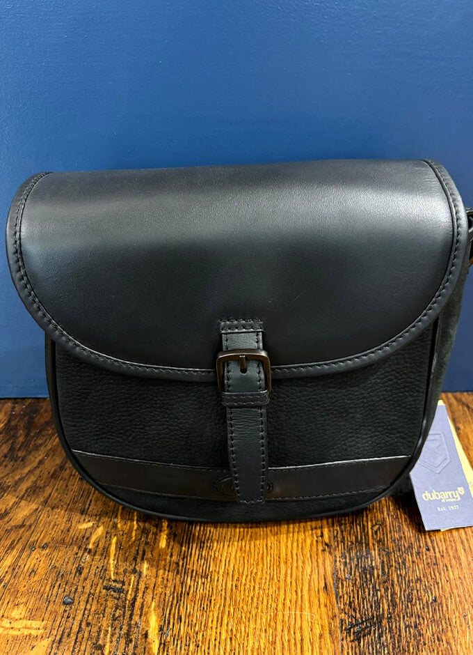 Clara Leather Saddle Bag | Black