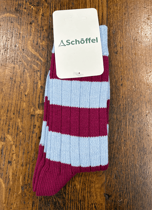 Ladies Hilton Rugby Socks | Cloudy Blue