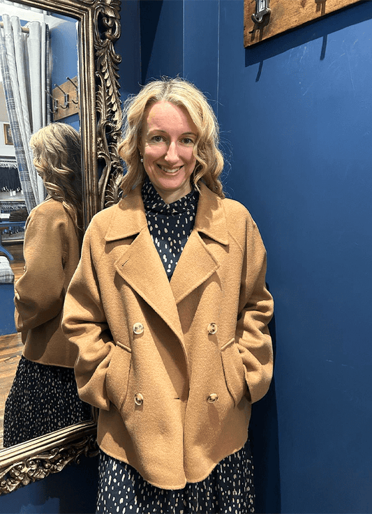 Wool Blended Jacket | Caramel