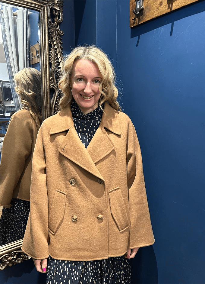 Wool Blended Jacket | Caramel