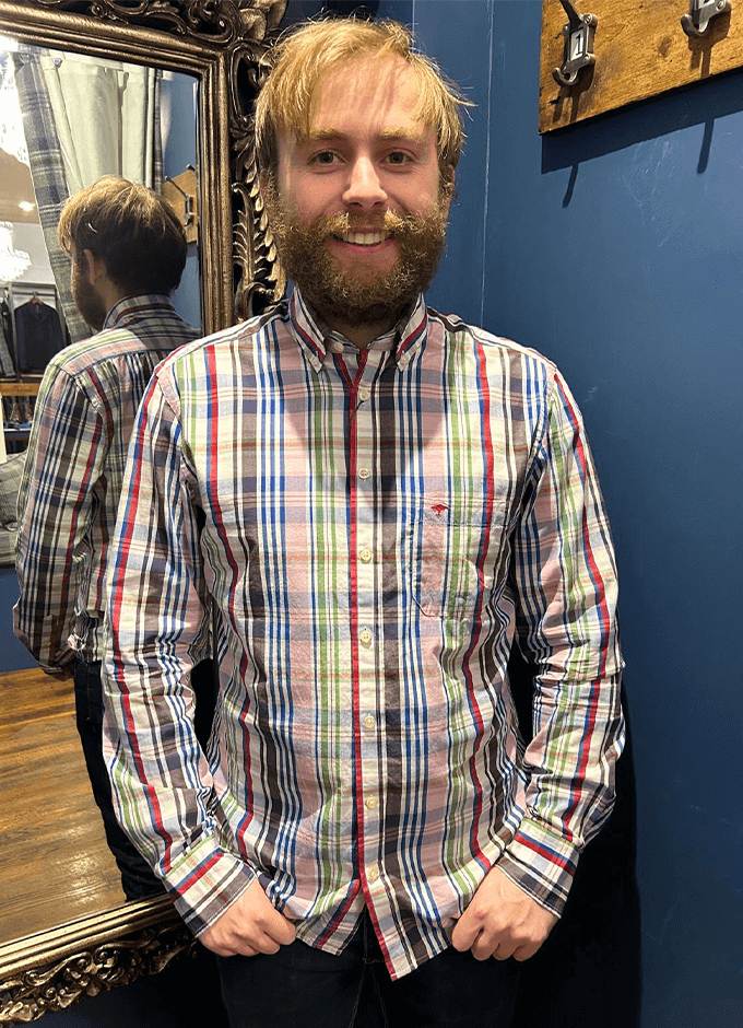 Poplin Check Shirt | Colourful Check