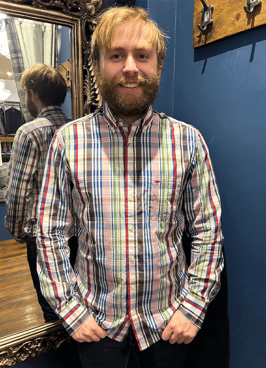 Poplin Check Shirt | Colourful Check