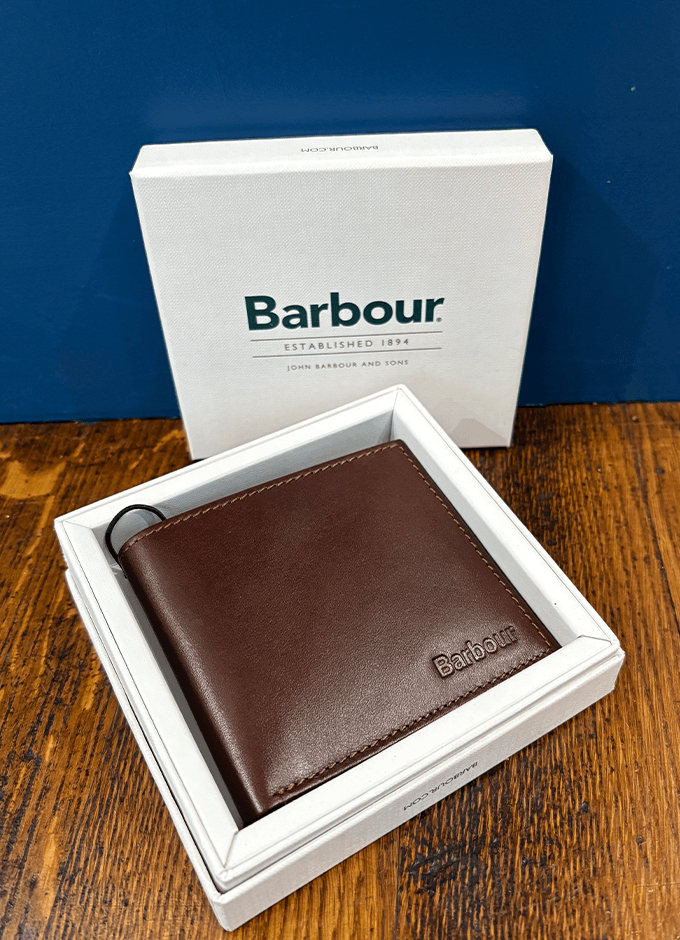 Colwell Leather Billfold Wallet | Brown/Tartan