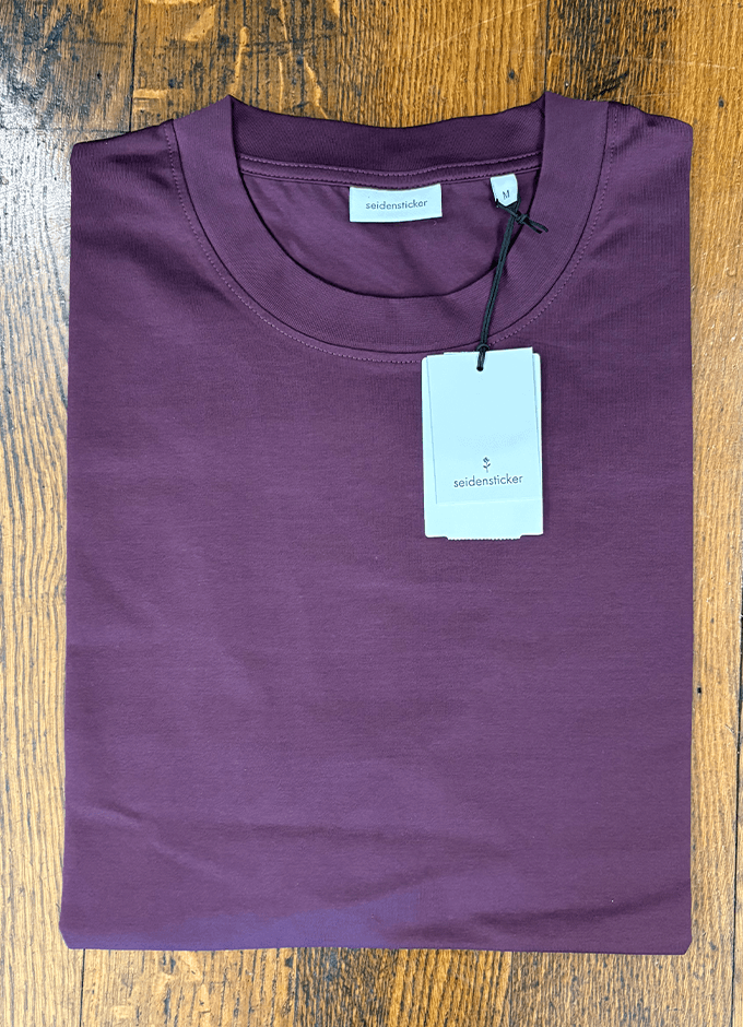 Pure Cotton T-Shirt | Wine Red