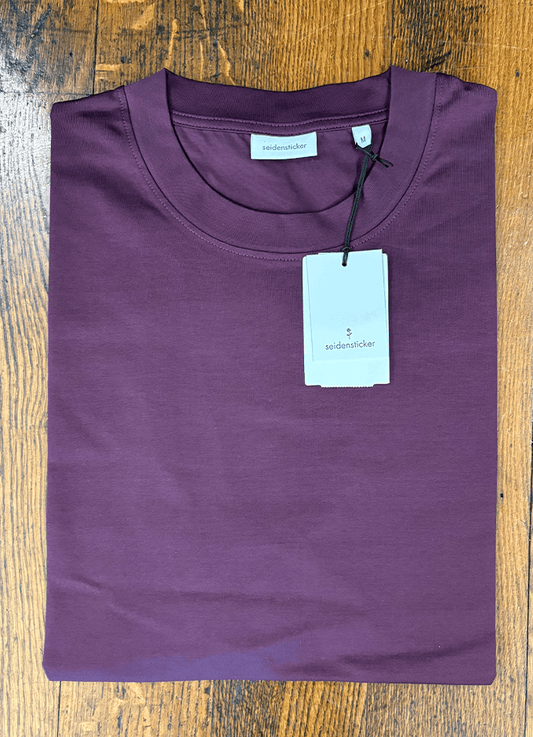 Pure Cotton T-Shirt | Wine Red