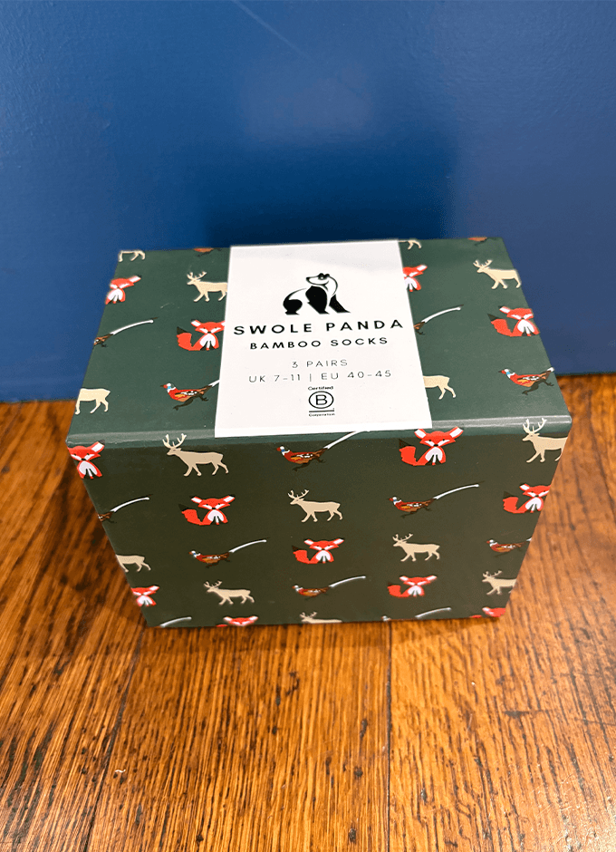 Swole Panda | Countryside Sock Gift Box | 3 Pairs 7-11