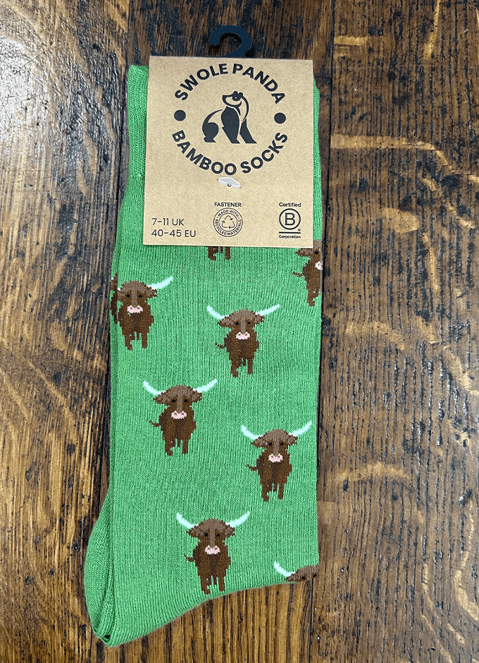 Swole Panda| Highland Cow Socks