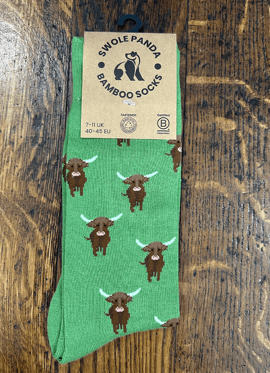 Swole Panda| Highland Cow Socks