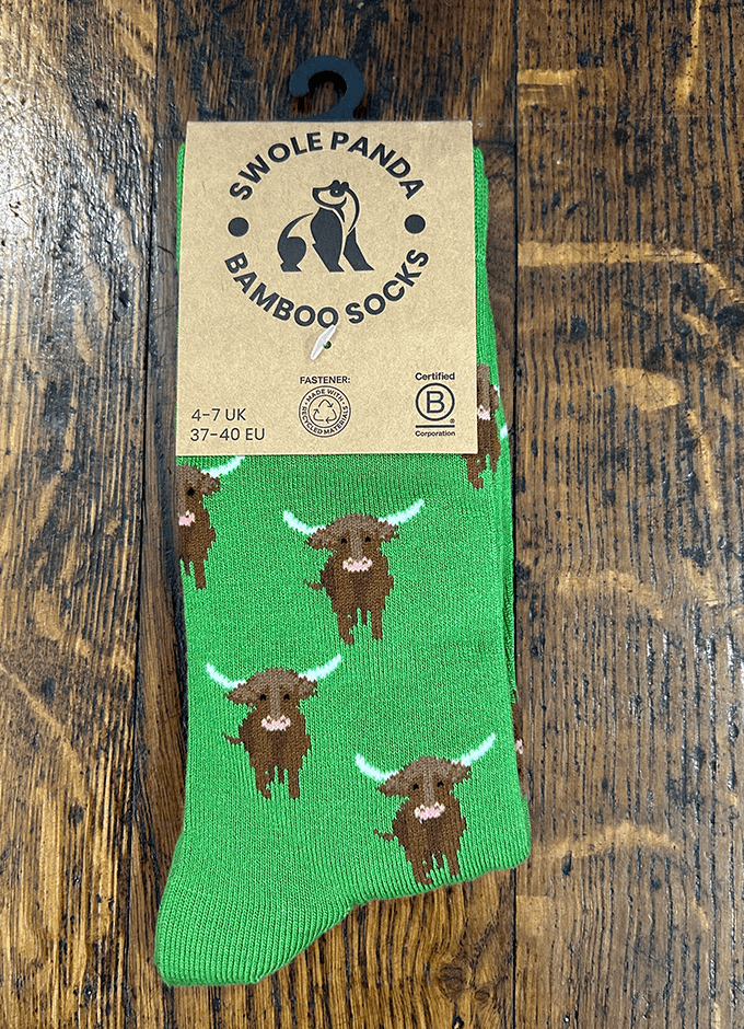 Swole Panda| Highland Cow Socks
