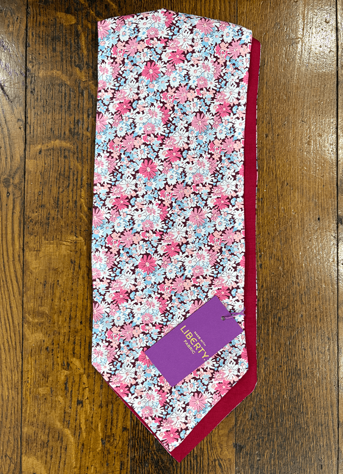 Cravat | Libby Pink Cotton | Made with Liberty Fabric