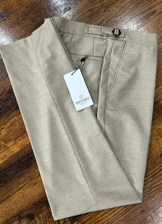 Wilvorst | Pure Wool Trousers | Cream